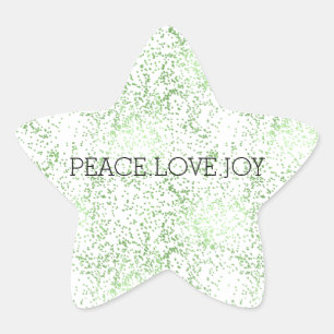 Groene Glitter Stippen Goud Glans      Ster Sticker