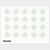 Groene Glitter Stippen Goud Glans      Ster Sticker (Vel)