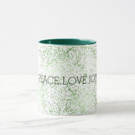 Groene Glitter Stippen Gouden Glans Mok