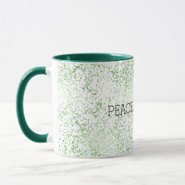 Groene Glitter Stippen Gouden Glans     Mok