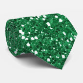 Groene glitter stropdas (Opgerold)