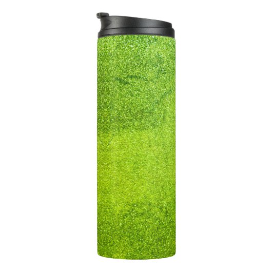 Groene glitter thermosbeker (Geroteerd rechts)