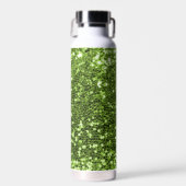 Groene Glitter Water Fles (Voorkant)