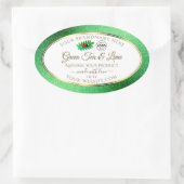 Groene Glitter White Product Labels Ladybug Logo (Tas)
