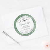 Groene Glitter White Product Labels Logo Diamonds (Envelop)