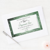 Groene Glitter White Product Labels Logo Diamonds (Envelop)