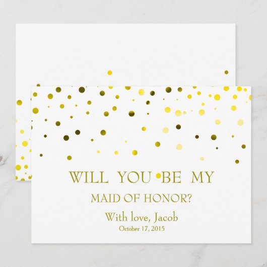 Groene Glitter word jij mijn vriend van HONOR. Kaart (Voorkant / Achterkant)