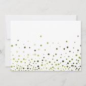 Groene Glitter zal je mijn uitnodiging zijn (Achterkant)