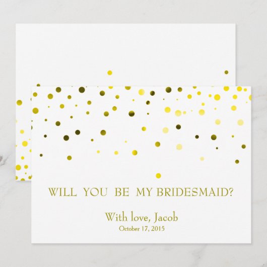 Groene Glitter zal je mijn uitnodiging zijn (Voorkant / Achterkant)