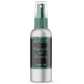 Groene Glitter & Zwarte Cosmetica Fles Label