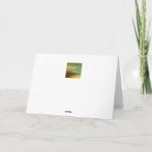 Groene Glitterij Kerst Gevouwen Kaart (Achterkant)