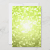 Groene glitterlichten voor de opwarming van de aar kaart (Achterkant)