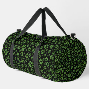 Groene glitterpoten schitteren effect zwarte achte plunjezak