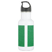 Groene Glitters, Fonkeling, Glitter Achtergrond Waterfles (Achterkant)