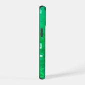Groene Glitters iPhone 15 Case (Rechterkant)