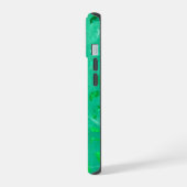 Groene Glitters iPhone 15 Case (Linkerkant)