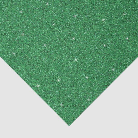 Groene Glitters Tissuepapier (Detail)