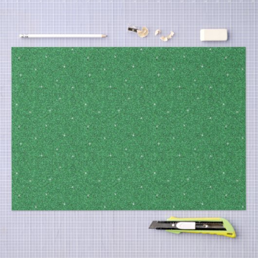 Groene Glitters Tissuepapier (Craft)