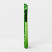 Groene glitterspetters met fonkelend bokehdesign Case-Mate iPhone case (Achterkant/links)