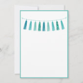 groene glittertapes bedankkaart (Achterkant)