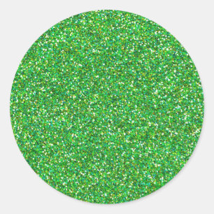 Groene glittertextuur ronde sticker
