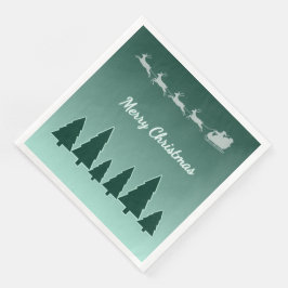 Groene Gloed Kerstmis Slaapmuts Evergreen Servet
