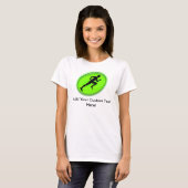 Groene gloedfitness - Logo Aangepaste gym T-shirt (Voorkant volledig)