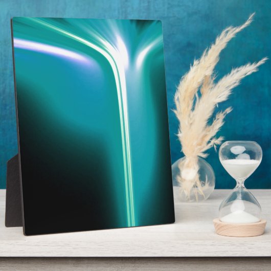 Groene gloeiwaterval van licht fotoplaat (Zijkant)