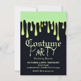 Groene Glow Drips Druppelende Halloween Kostuum Fe Kaart
