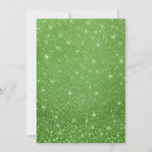 Groene Gnome 1e Verjaardagsuitnodiging Kaart (Achterkant)
