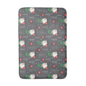 Groene Gnome Kerstboom Ornamenten Patroon Badmat (Voorkant Verticaal)