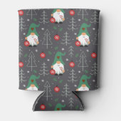 Groene Gnome Kerstboom Ornamenten Patroon Blikjeskoeler (Voorkant)