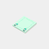 Groene Gnome met Paddenstoelen Post-it® Notes (Schuin)