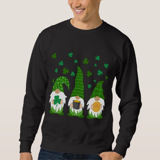 Groene Gnome St. Patrick's Day Ierse Gnome Lucky S Trui (Voorkant)