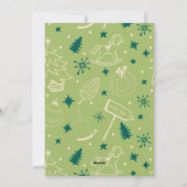 Groene Gnoom voor de Feestdagen Kerst Foto Feestdagenkaart (Achterkant)