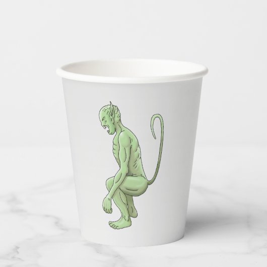 Groene Goblin Papieren Bekers (Voorkant)