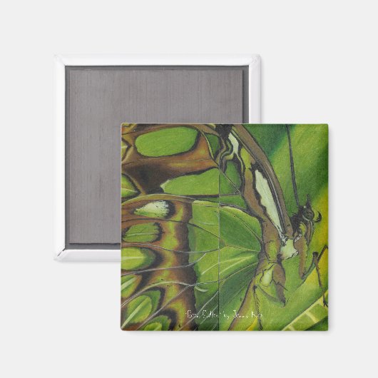 "Groene Godin" door Jenny Koch Magneet (Voorkant / Achterkant)