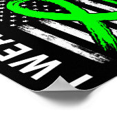Groene Godmoeder Nierziekte Cerebral Palsy Awar Poster (Hoek)
