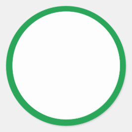 groene goedkeuring ronde sticker