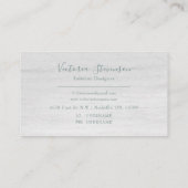 Groene Gold Glitter Marble Geode Name Agate Busine Visitekaartje (Achterkant)