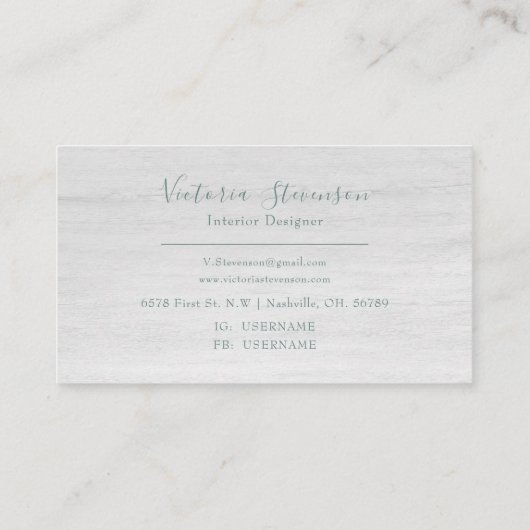 Groene Gold Glitter Marble Geode Name Agate Busine Visitekaartje (Achterkant)