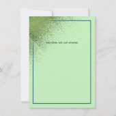 Groene Gold Glitter & Red Apple Happy Retirement Kaart (Achterkant)