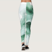 Groene Golf Abstract Leggings (Achterkant)