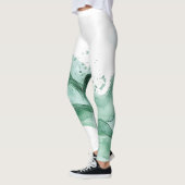 Groene Golf Abstract Leggings (Links)