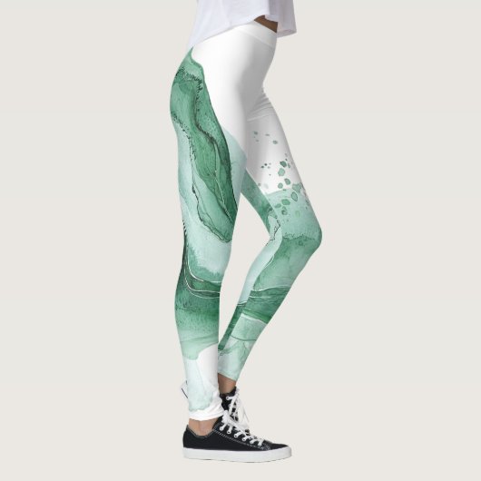 Groene Golf Abstract Leggings (Rechts)