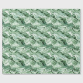 Groene Golf Abstracte Verjaardag Cadeaupapier (Vlak)