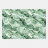 Groene Golf Abstracte Verjaardag Inpakpapier Vel (Voorkant 3)
