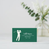 Groene Golf Club Instructeur Visitekaartje (Staand voorkant)