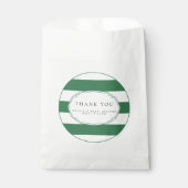 Groene golf gunstzak bedankzakje (Voorkant)