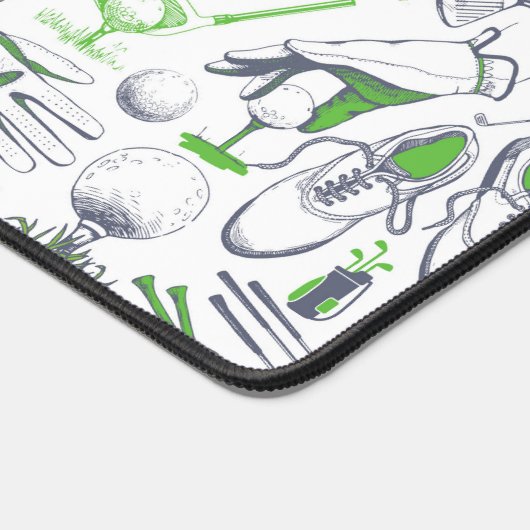 Groene Golf iconen patroon Bureaumat (Hoek)